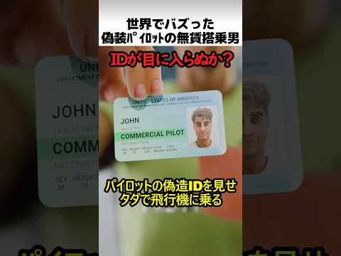 偽パイロットの無賃搭乗実話 thumbnail