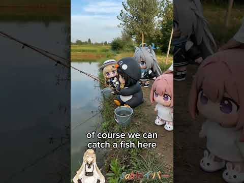Fishing ? #shorts #gugugaga #endministrator #AI #Doro #phoebe #chibi #rod #fishing #fish thumbnail
