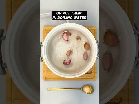 Cooking Hacks Part 3 - Peeling Garlic  , #shorts thumbnail