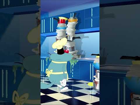 When your coffee finally kicks in - Oggy and his friends - Shorts thumbnail