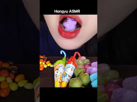 ASMR RAINBOW DESSERTS 무지개 우산 초콜릿 다양한 해외 간식 먹방 UMBRELLA CHOCOLATE SANACK JELLY thumbnail