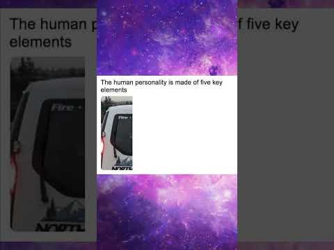 The human personality is made of five elements thumbnail