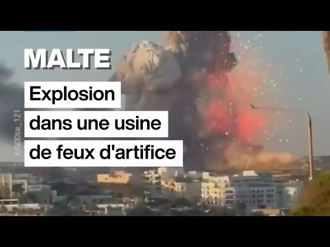 Malte : explosion dans une usine de feux d'artifice • FRANCE 24 thumbnail