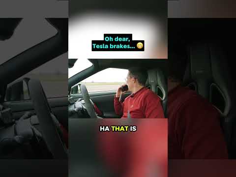 Tesla BRAKE TEST: The fridge strikes again! 😱🤯😭 thumbnail