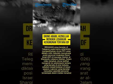 DRONE ABABIL HIZBULLAH MENUKIK, LEDAKKAN KERUMUNAN TENTARA IDF thumbnail