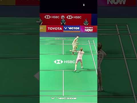 Net cord followed by another net cord #shorts #badminton #BWF thumbnail