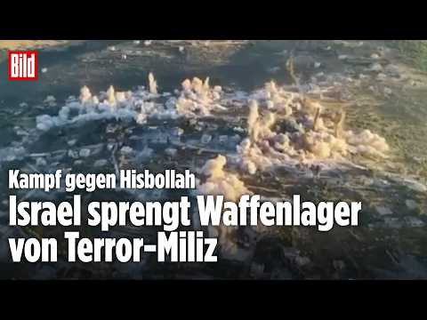 Gewaltige Detonation: Israel zerstört Hisbollah-Waffenlager thumbnail