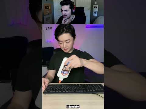 Cleaning Keyboard Lifehack! 😯 @iamisim thumbnail