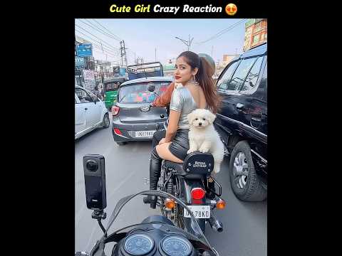 Cute Girl Reaction 🔥 Superbike Z900 ❤️ Police | Crazy Reaction thumbnail