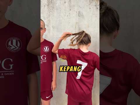 KEPANG RAMBUT Berdasarkan NOMOR PUNGGUNG❗?#sepakbola #idekreatif #videoviral thumbnail