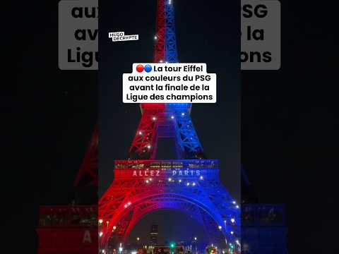 La tour Eiffel aux couleurs du PSG thumbnail