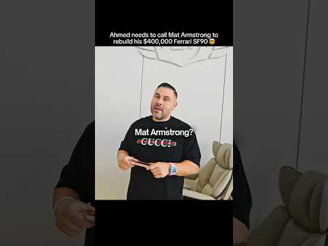 AHMED HAS TO CALL MAT ARMSTRONG TO FIX HIS $400,000 FERRARI🤯🔧 thumbnail