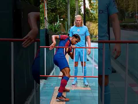The Easiest Fence Trick Ever 😂 #football #haaland #parody thumbnail