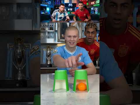 Haaland vs The Magic Cups 🥤🟠😂 #football #haaland #parody thumbnail