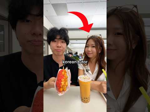 korean corn dog with my korean tutor 🤫 #short thumbnail