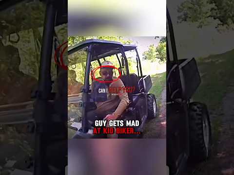 Guy gets MAD at kid biker‼️? thumbnail