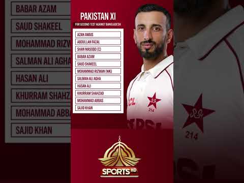 Your opinion on the playing XI in the 2nd Test?#PAKvBAN | #GameOnHai | #PTVSports thumbnail