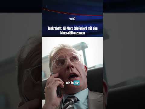 Tankrabatt: KI-Merz telefoniert mit den Mineralölkonzernen | heute-show #shorts thumbnail