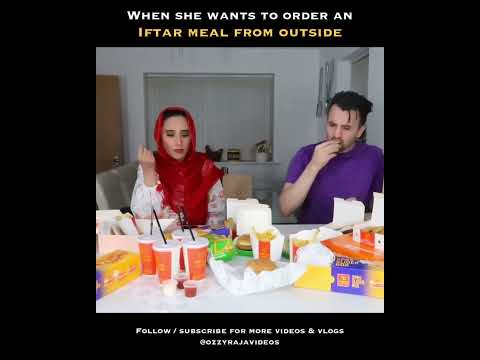 When she wants Iftar meal from outside #short thumbnail