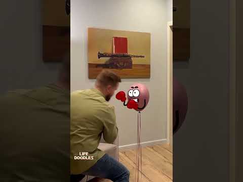 Life Doodles | Boxer Ball ? #lifedoodles #shorts #animation thumbnail