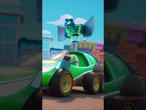 The Eggcelerator in Action! 🚗💥 #TalkingTomHeroesSuddenlySuper thumbnail