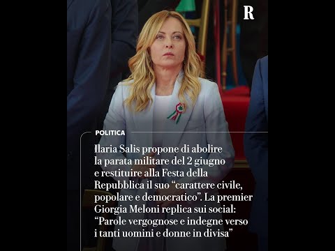 Meloni: “Abolire parata? Parole vergognose e indegne verso uomini e donne in divisa” thumbnail