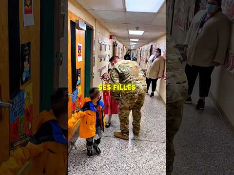 ❤️ Ce papa militaire surprend ses filles à l’école thumbnail