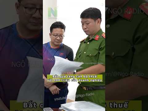 Bắt cán bộ thuế vòi 100 triệu của doanh nghiệp thumbnail