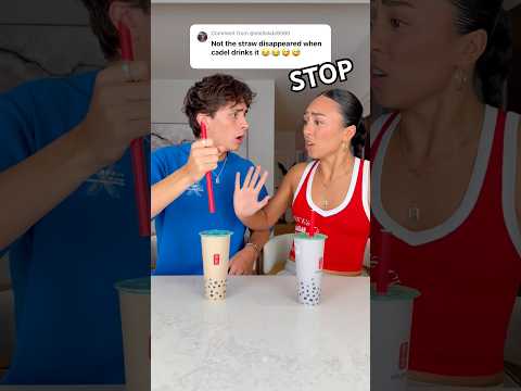 Cadel is hopeless! ?? Drinking BUBBLE TEA fail ?? #shorts #funny thumbnail
