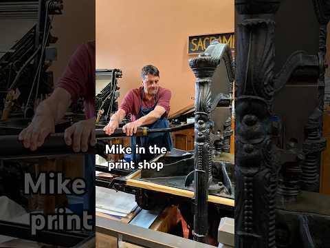 Mike does some print making for National Mike Day (May 24) thumbnail