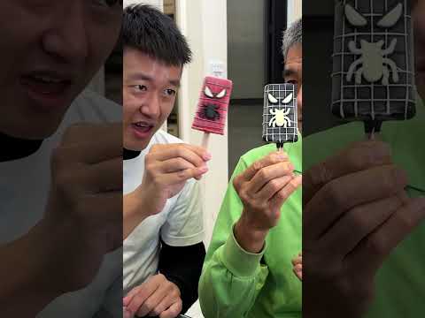 如何製作英雄冰棒冰淇淋！How to Make Hero Popsicle Ice Cream! #biscuit #chocolate #food #icecream thumbnail