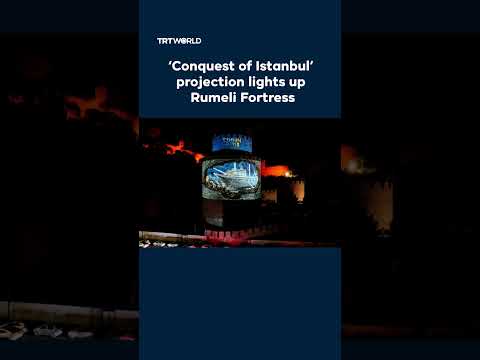 ‘Conquest of Istanbul’ projection lights up Rumeli Fortress thumbnail