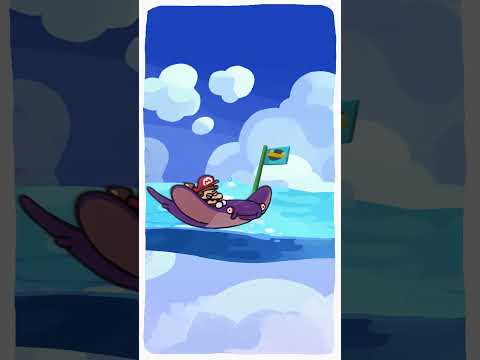 Super Mario Surfing 🌊🏄 | Super Mario Galaxy #shorts thumbnail