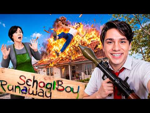 ВЗОРВАЛ ДОМ ЗЛЫХ РОДИТЕЛЕЙ В SCHOOLBOY RUNAWAY! 💥🏠 БАЗУКА МОД thumbnail