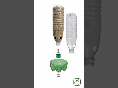Making a Chicken Feeder Using Beverage Bottles thumbnail