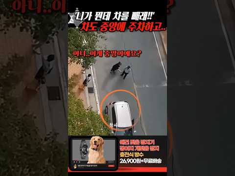 '니가 뭔데 차를 빼라고 해!!' 아파트 차도 중앙에 주차한 김여사가.. thumbnail