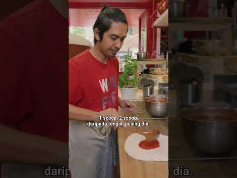 Pembuatan Pizza Margherita Guna Sos San Marzano & Fresh Mozzarella #shorts thumbnail