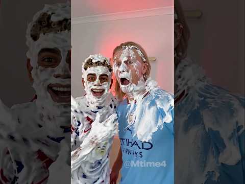 Haaland Was Not Ready for Yamal’s Foam Hug 🫧💀 #football #haaland #parody thumbnail