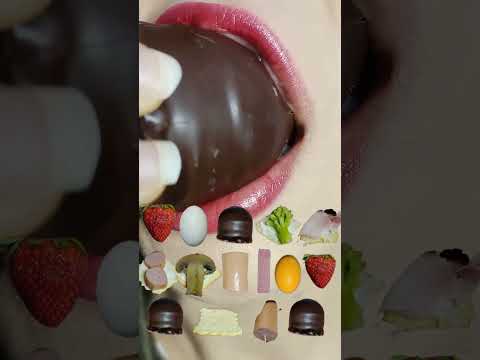 STRAWBERRIES & CHOCOLATE ASMR: Sweet Bites, Pure Bliss! 🍓🍫 #asmr #eating thumbnail