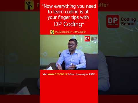 "Now everything you need to learn coding is at you finger tips with DP Coding" thumbnail