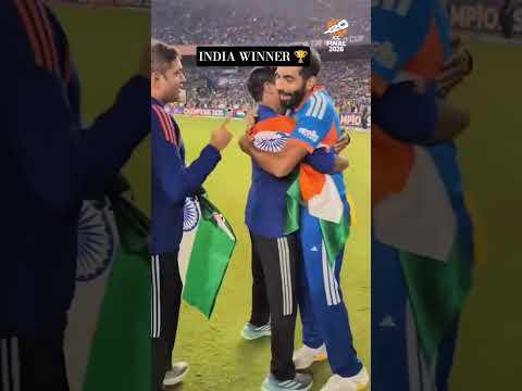 INDIA WIN MOMENT 🏆❤️🫂 #t20worldcup #t20cricket #2026 #cricket #indiawins #india #like #indiacricket thumbnail