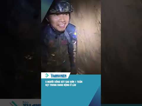 5 người kẹt trong hang động Lào: Khoảnh khắc reo hò ôm nhau khi tìm thấy nạn nhân #shorts thumbnail