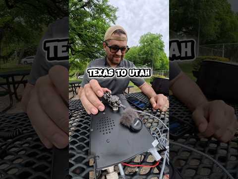 TX to UT with @utahforrestamradio #morsecode #hobby #radiooperator #experement thumbnail