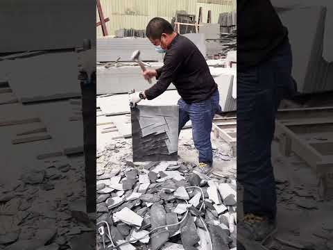 The process of thinning hard stone slabs- Good tools and machinery make work easy thumbnail