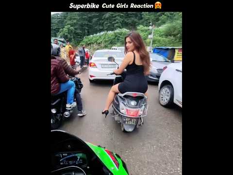 Cute Girl Reactions 🔥 Superbike Zx10r | Crazy Reaction  | Live Accident thumbnail