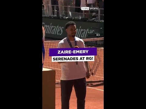 Zaïre-Emery serenades the Roland Garros crowd as PSG parade their UCL Trophy! #shorts thumbnail