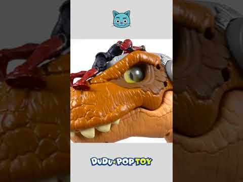 Avengers vs. giant dinosaur thumbnail