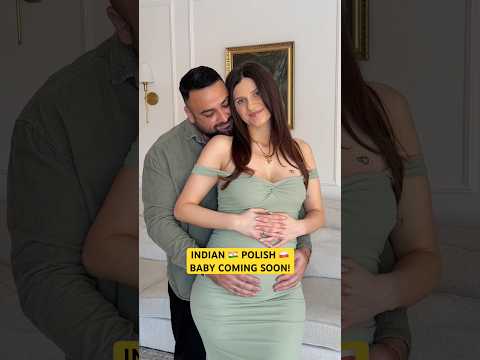 Indian Polish Baby #shorts #trending #couple #babyannouncement #pregnancy #indian #polish #baby #yt thumbnail