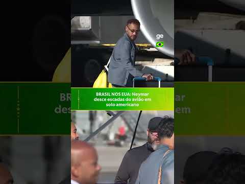 OS CRAQUES! NEYMAR, VINI JR., PAQUETÁ E MATHEUS CUNHA DESEMBARCAM NOS EUA | #shorts | ge.globo thumbnail