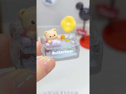 🧸❄️🧸冷凍小熊挑戰！❄️🧸｜可愛系納米黏膠 Stuck in Ice?! 🐻💦 | Tiny Bear x Nano Gel DIY thumbnail